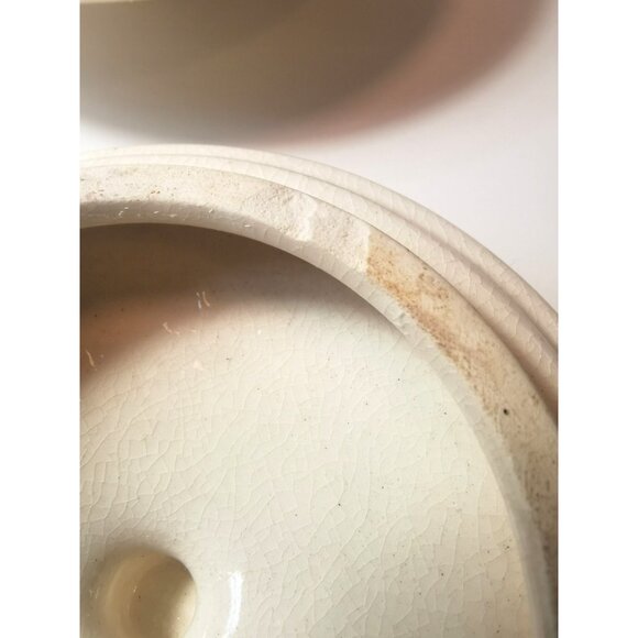 Vintage ALCO Ceramic Canister Trio – Made in Romania – Botanical Floral Design - Picture 7 of 16